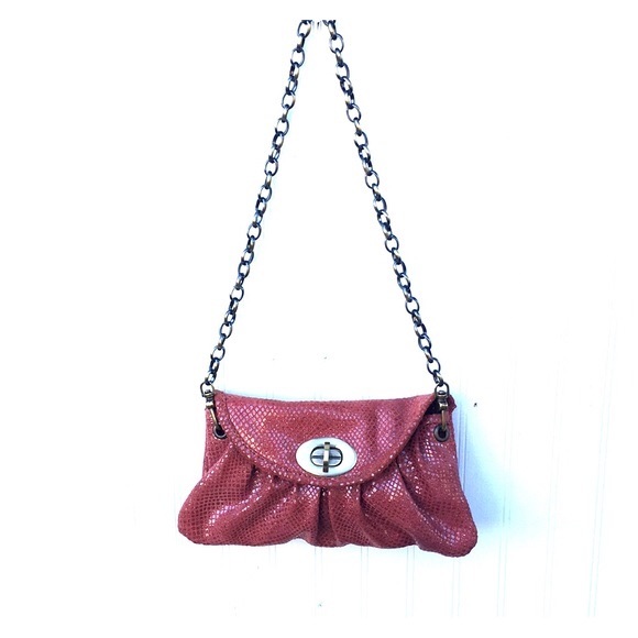 Carla Mancini clutch bag copper red metallic - Picture 2 of 14